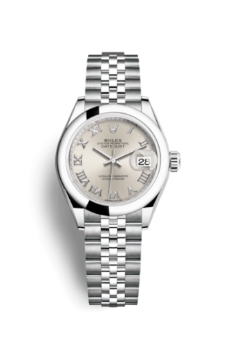 Rolex Lady-Datejust 28 279160 Silver Roman Jubilee