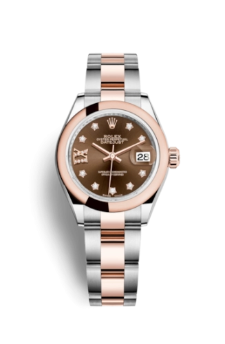 Rolex Lady-Datejust 28 279161 Chocolate Star Diamonds Oyster