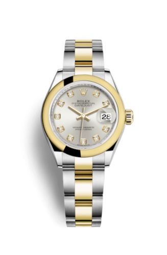 Rolex Lady-Datejust 28 279163G Silver Oyster