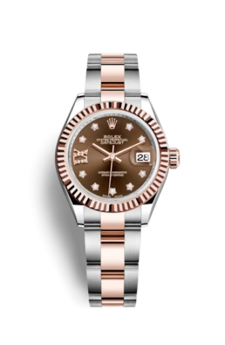 Rolex Lady-Datejust 28 279171 Chocolate Star Diamonds Oyster