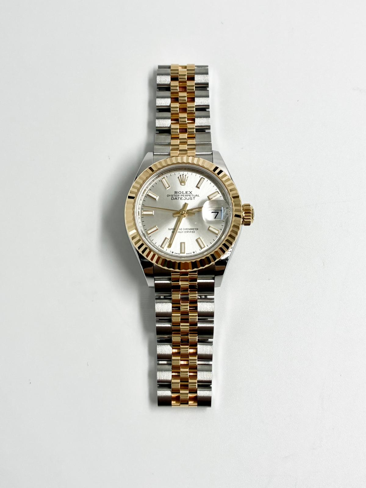 Rolex Lady-Datejust 28mm 279173 Silver Index Jubilee