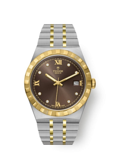 Tudor Royal Date 38 28503-0008 Chocolate Diamond