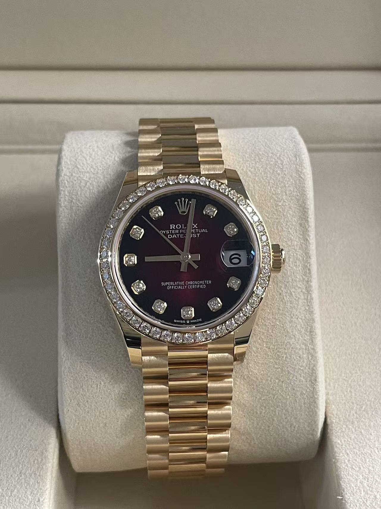 Rolex Datejust 31 278288RBR G Red Ombre President 2025