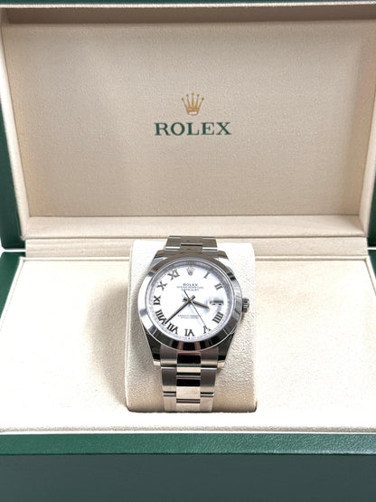 Rolex Datejust 41 126300 White Roman Oyster 2024