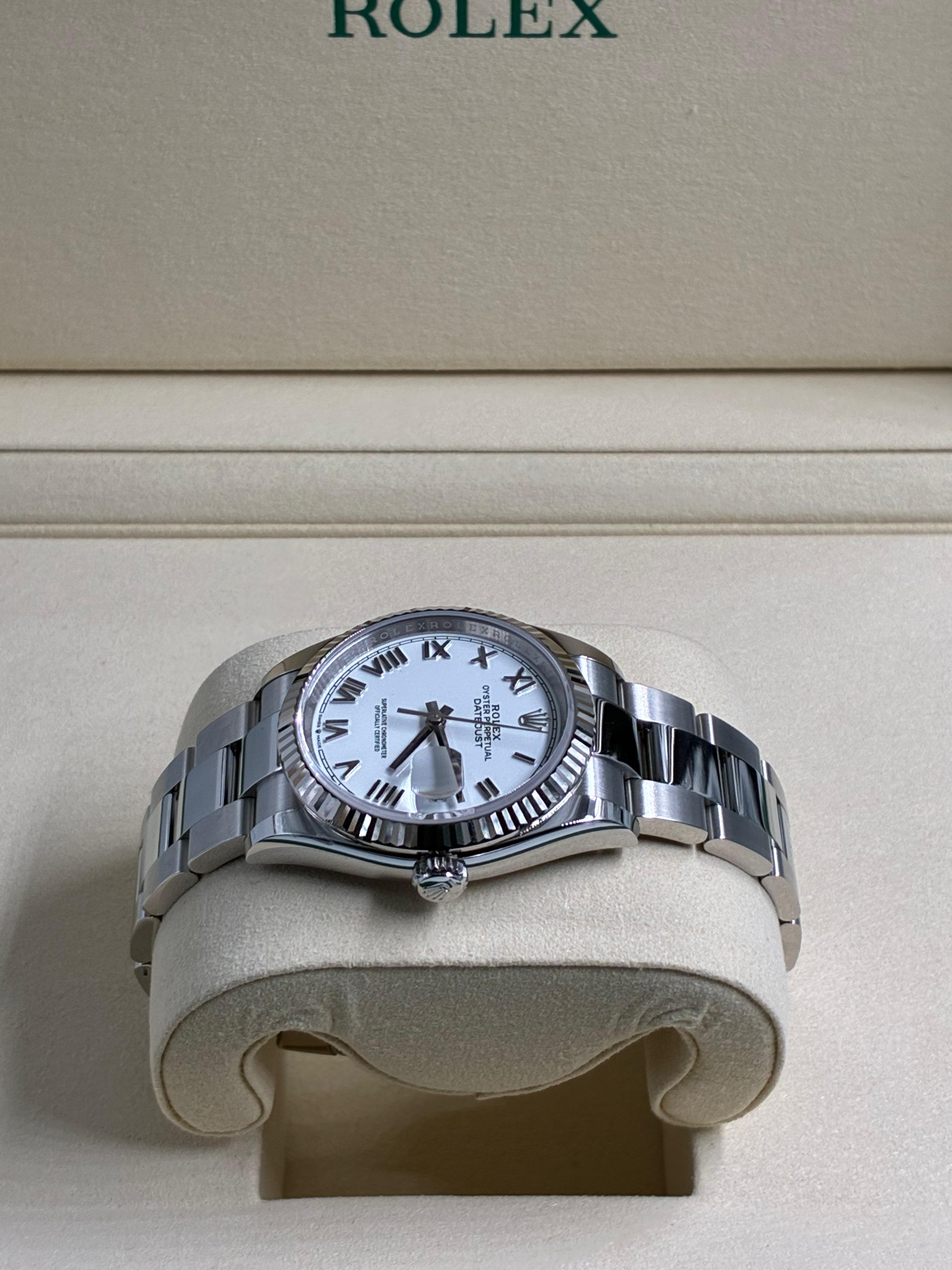Rolex Datejust 36 126234 White Roman Oyster 2026