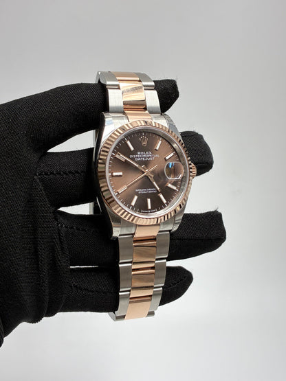 Rolex Datejust 36 126231 Chocolate Index Oyster 2026