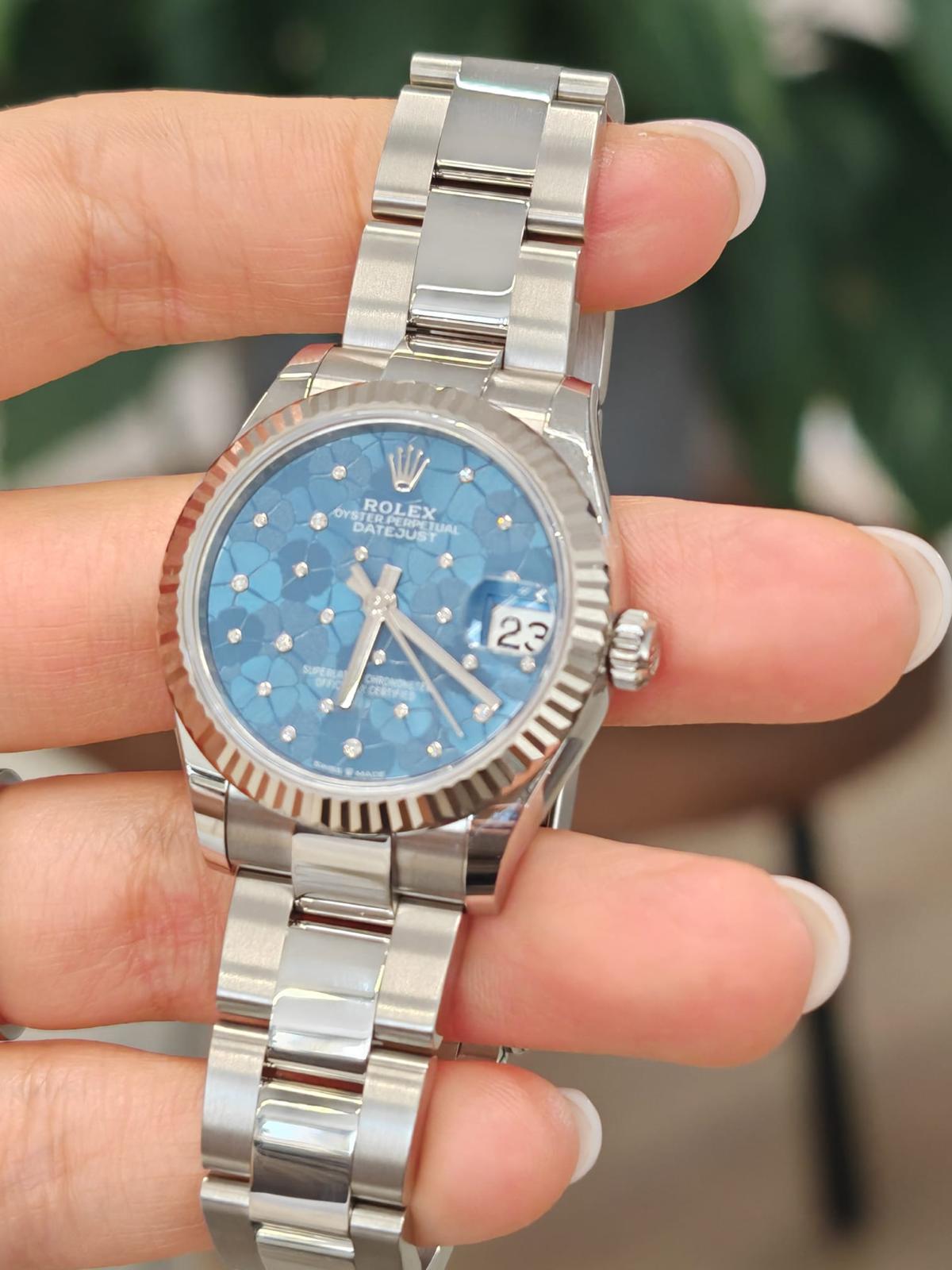 Rolex Datejust 31 278274 Blue Foral Oyster 2025