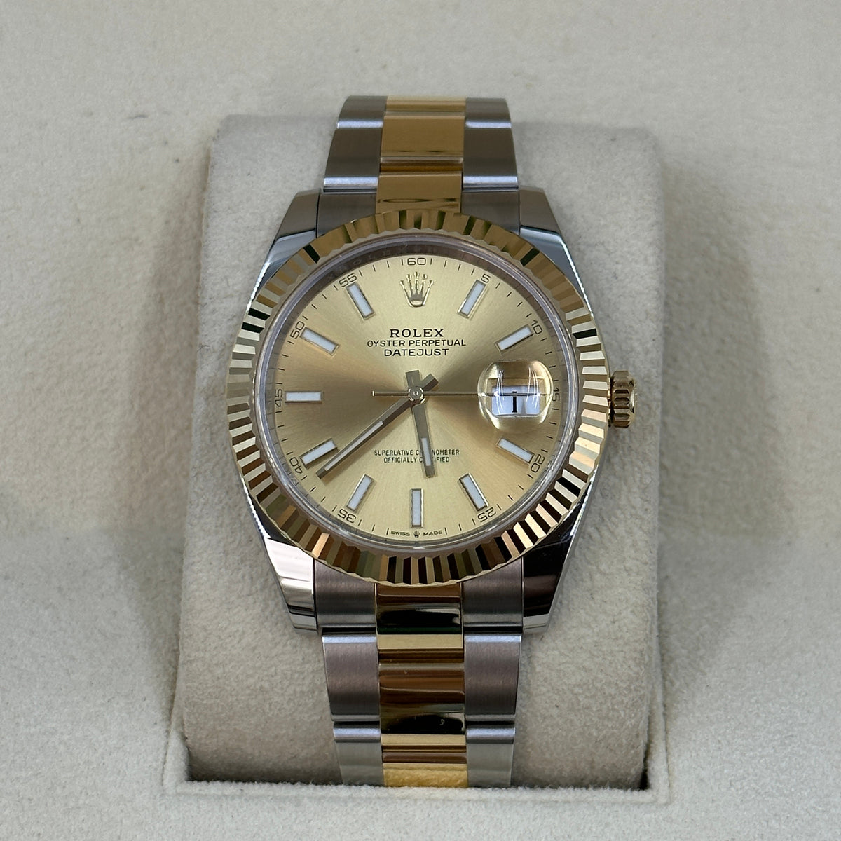 Rolex Datejust 41 126333 Champagne Index Oyster 2026