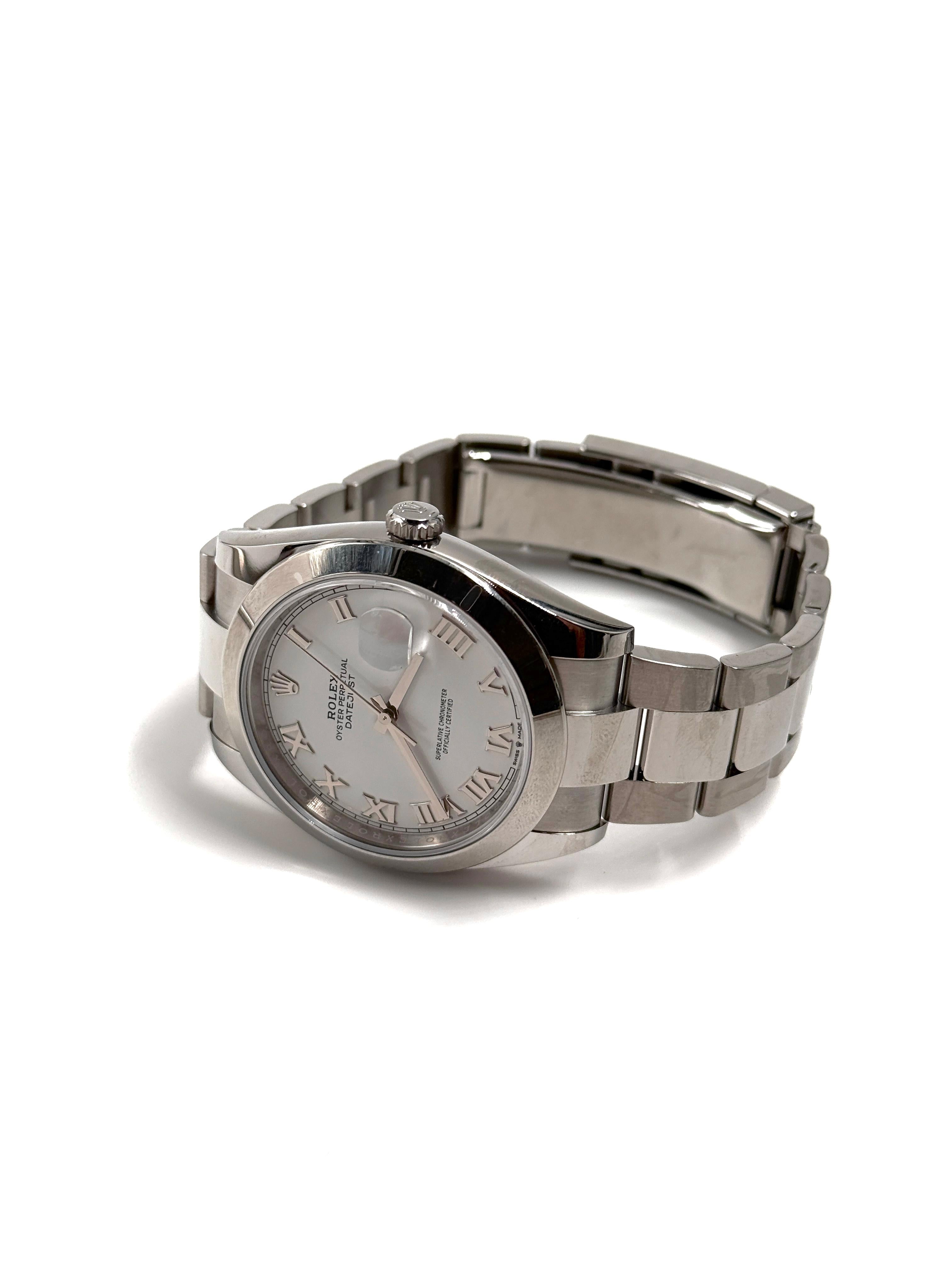 Rolex Datejust 41 126300 White Roman Oyster 2024