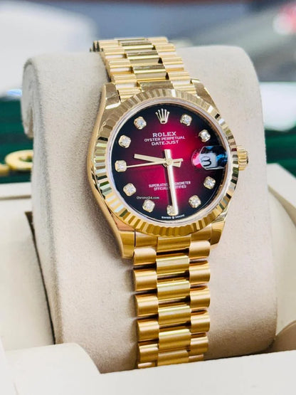Rolex Datejust 31 278278G Red Ombre President Set with Diamonds 2026