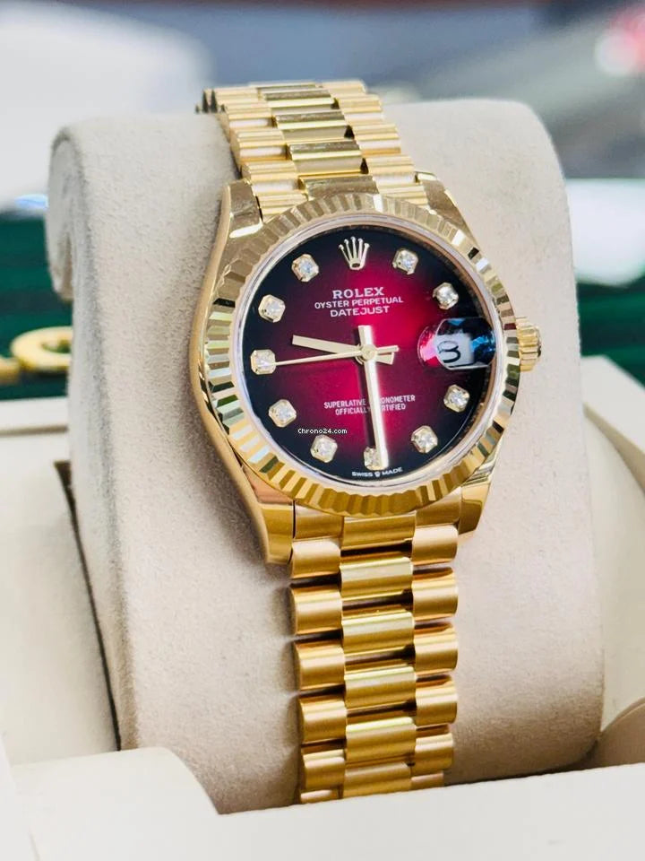 Rolex Datejust 31 278278G Red Ombre President Set with Diamonds 2026