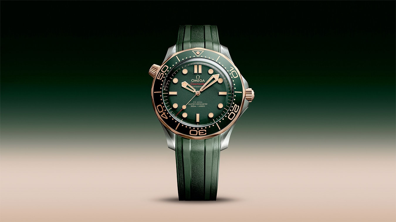 Omega 210.92.42.20.10.001 Seamaster Diver 300m Gold On Rubber