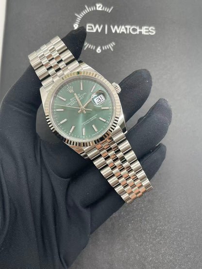 Rolex Datejust 36 126234 Green Index Jubilee 2025