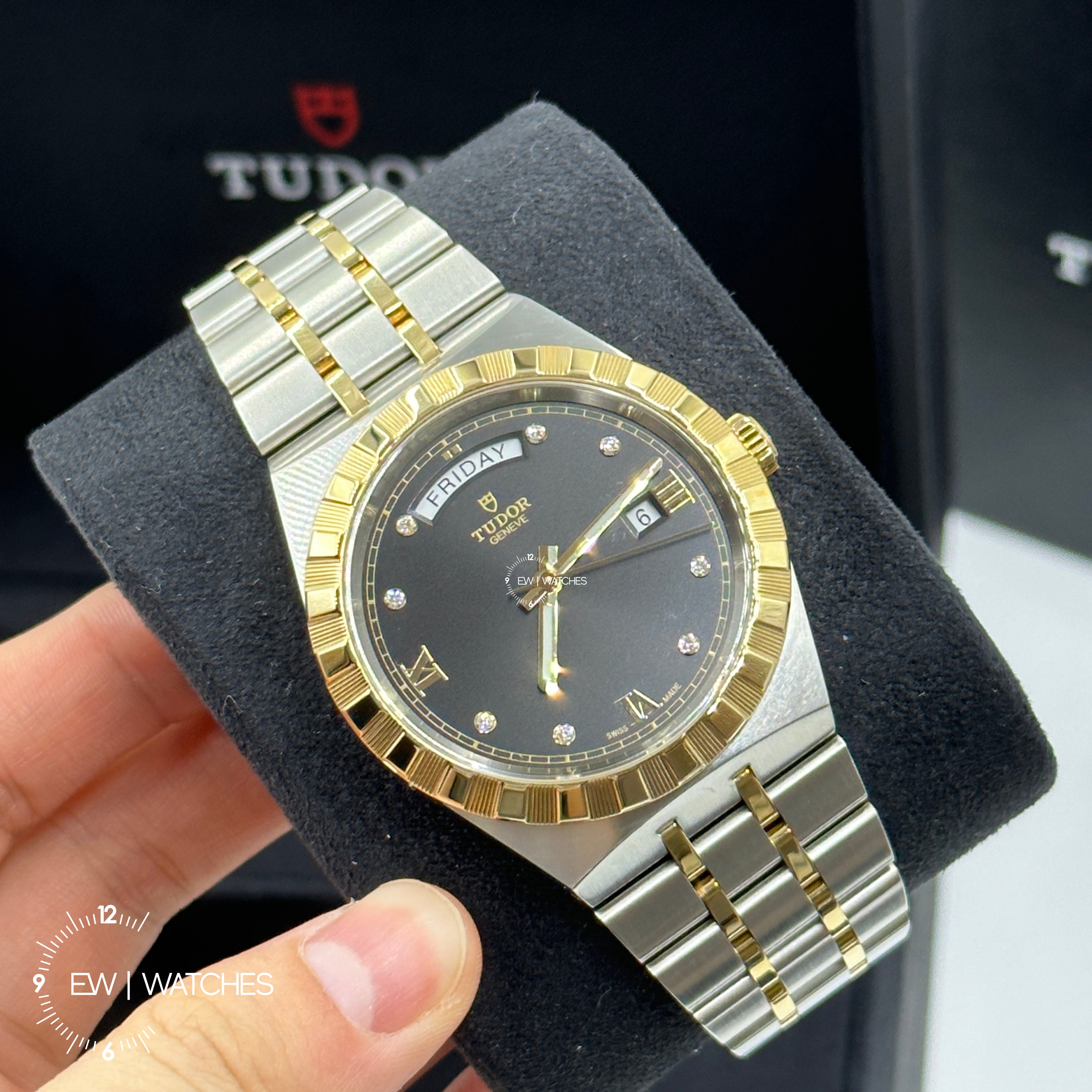 Tudor Royal 41mm 28603-0005 Black Diamonds 2023