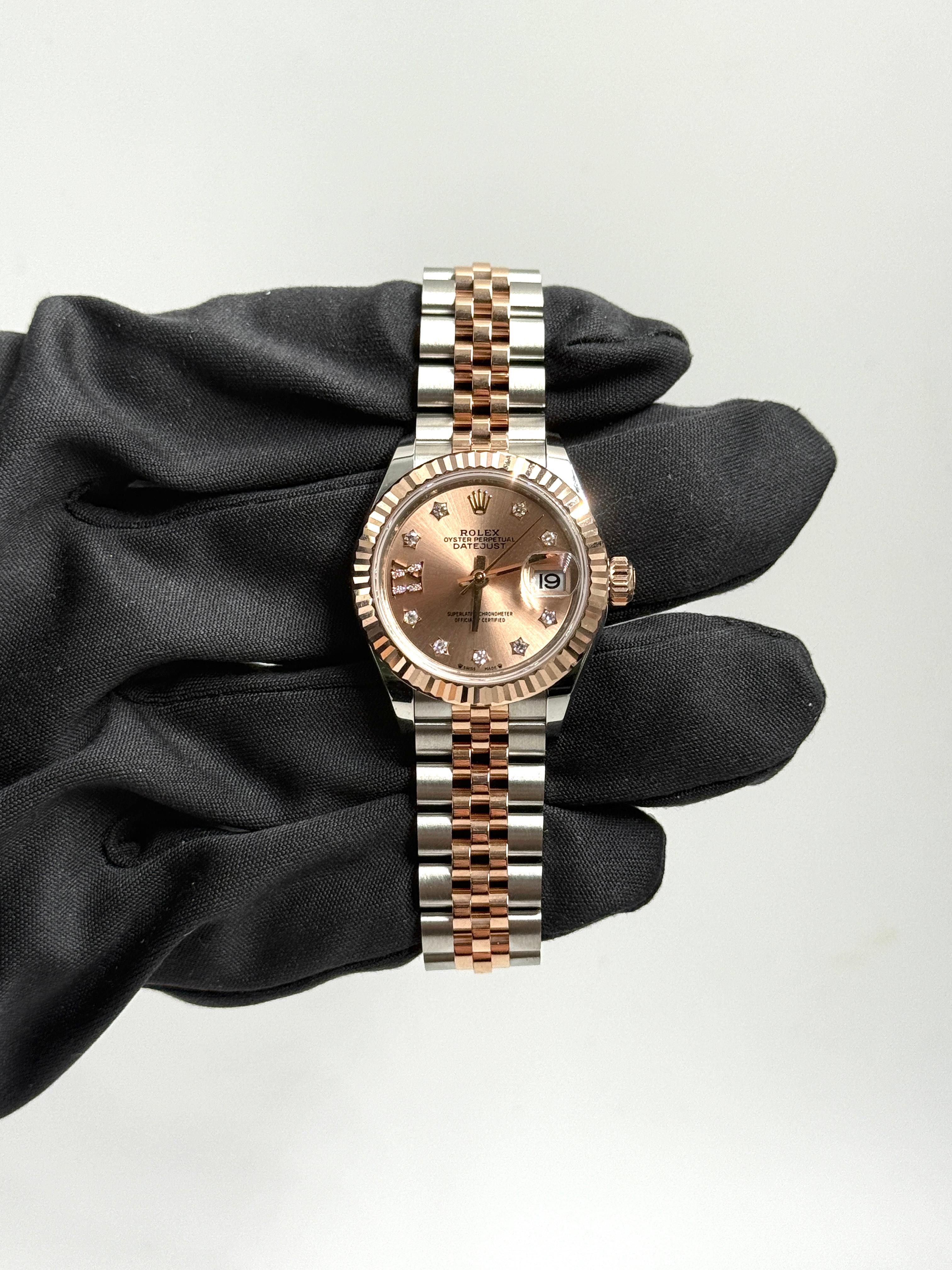 ROLEX  Lady-Datejust 28MM 279171G ROSE STAR  JUB