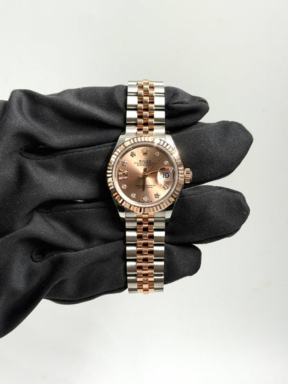 ROLEX  Lady-Datejust 28MM 279171G ROSE STAR  JUB