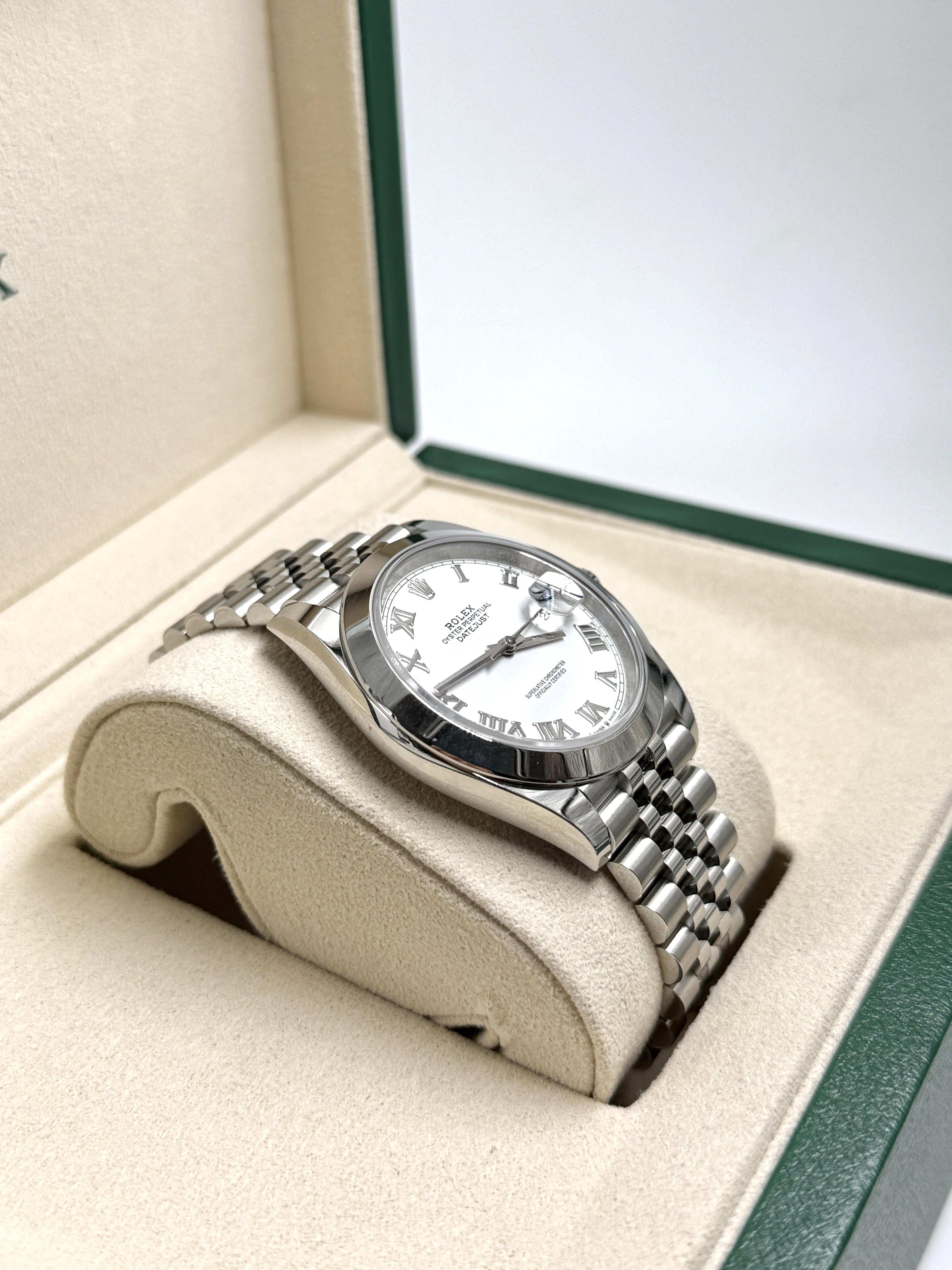 Rolex Datejust 41 126300 White Roman Jubilee 2024