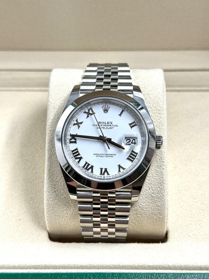 Rolex Datejust 41 126300 White Roman Jubilee 2024