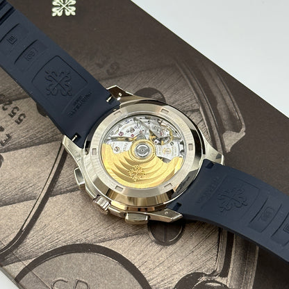 Patek Philippe Aquanaut Chronograph 5968G‑001 White‑Gold 42.2 mm Khaki Dial