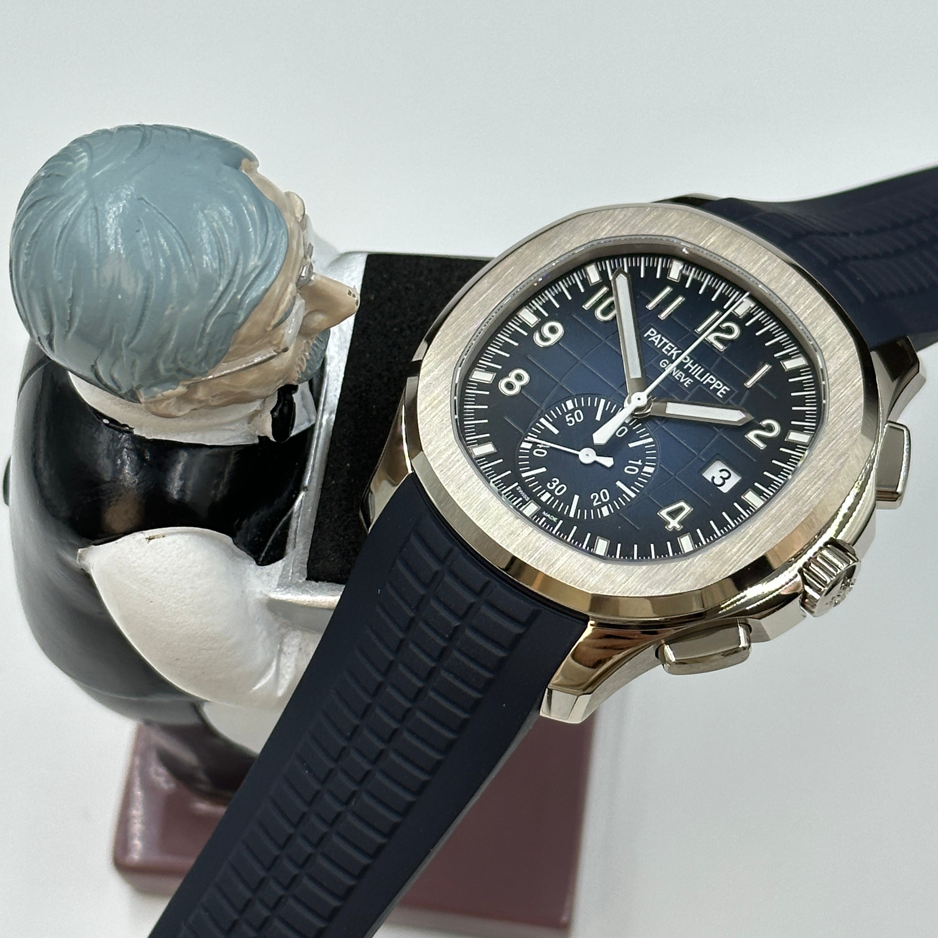 Patek Philippe Aquanaut Chronograph 5968G‑001 White‑Gold 42.2 mm Khaki Dial