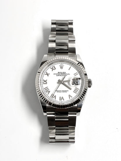 Rolex Datejust 36 126234 White Roman Oyster 2026