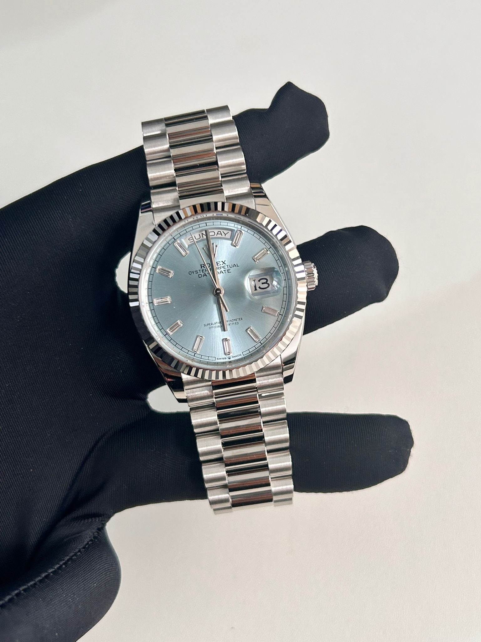 Rolex Day-Date 36 128236 A ICE BLUE