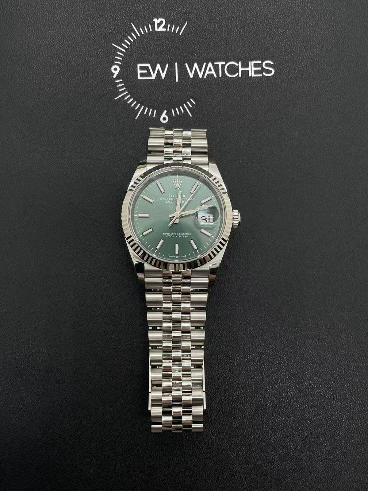 Rolex Datejust 36 126234 Green Index Jubilee 2025