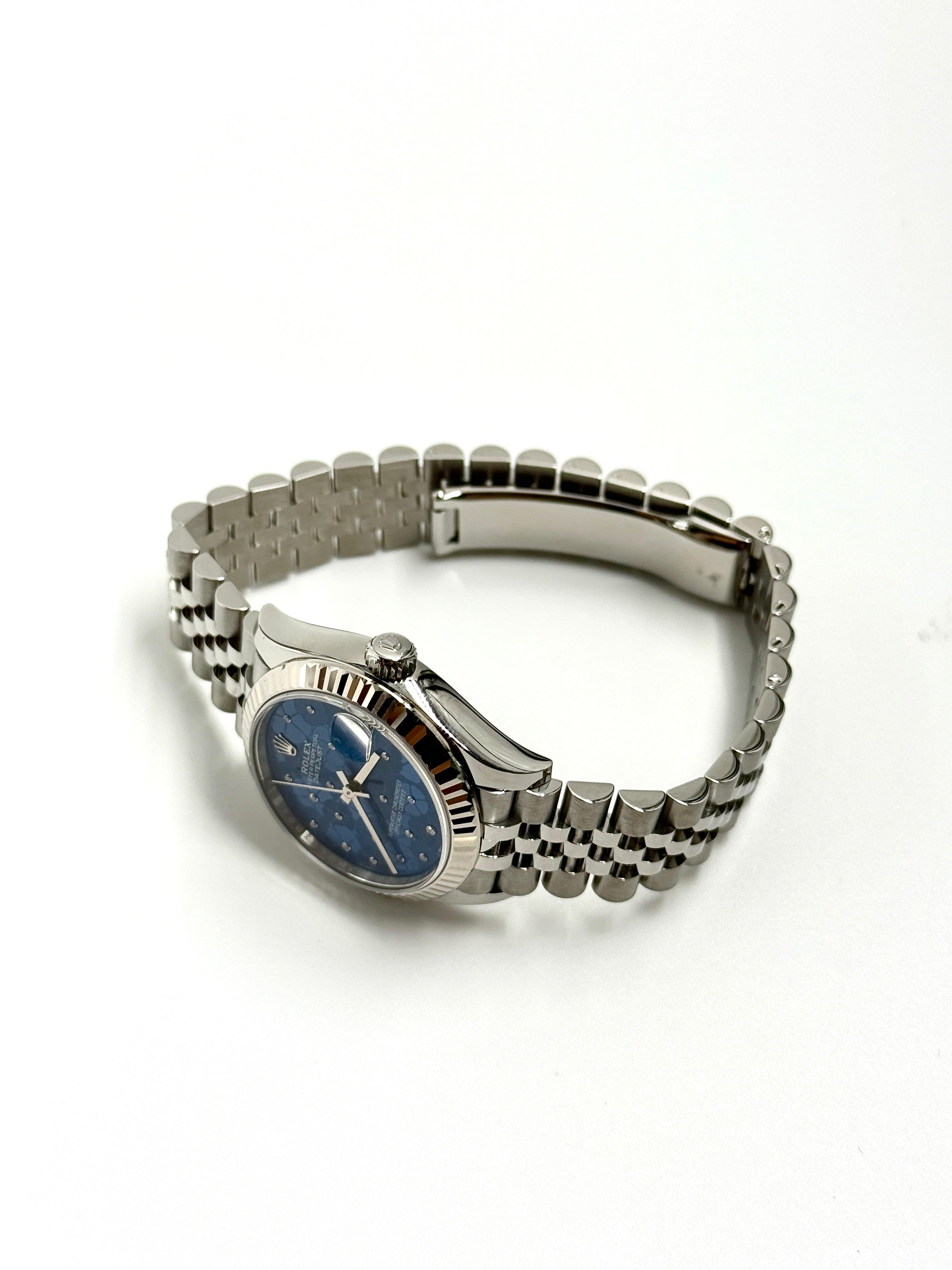 Rolex Datejust 31 278274 Blue Floral Jubilee 2025