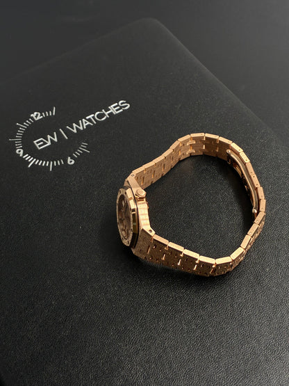 Royal Oak Mini Frosted Gold Quartz  67630OR.GG.1312OR.01