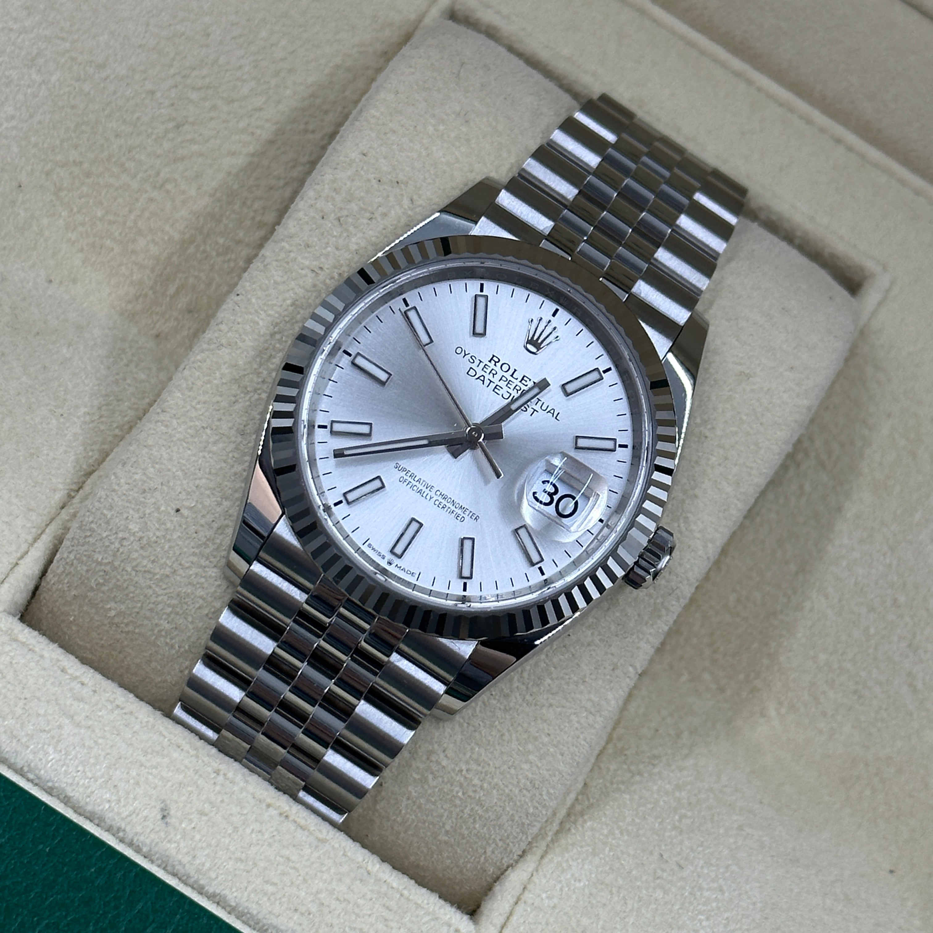 Rolex Datejust 36 126234 Silver Index Jubilee 2025 – EW Watches
