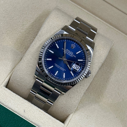 Rolex Datejust 36 126234 Blue Index Oyster 2025