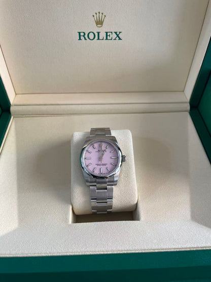 Rolex Oyster Perpetual 34 124200 Candy Pink Index 2025
