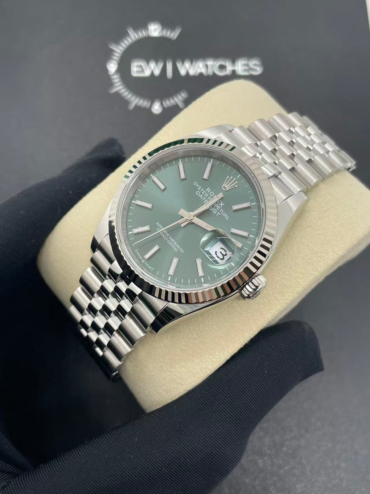 Rolex Datejust 36 126234 Green Index Jubilee 2025