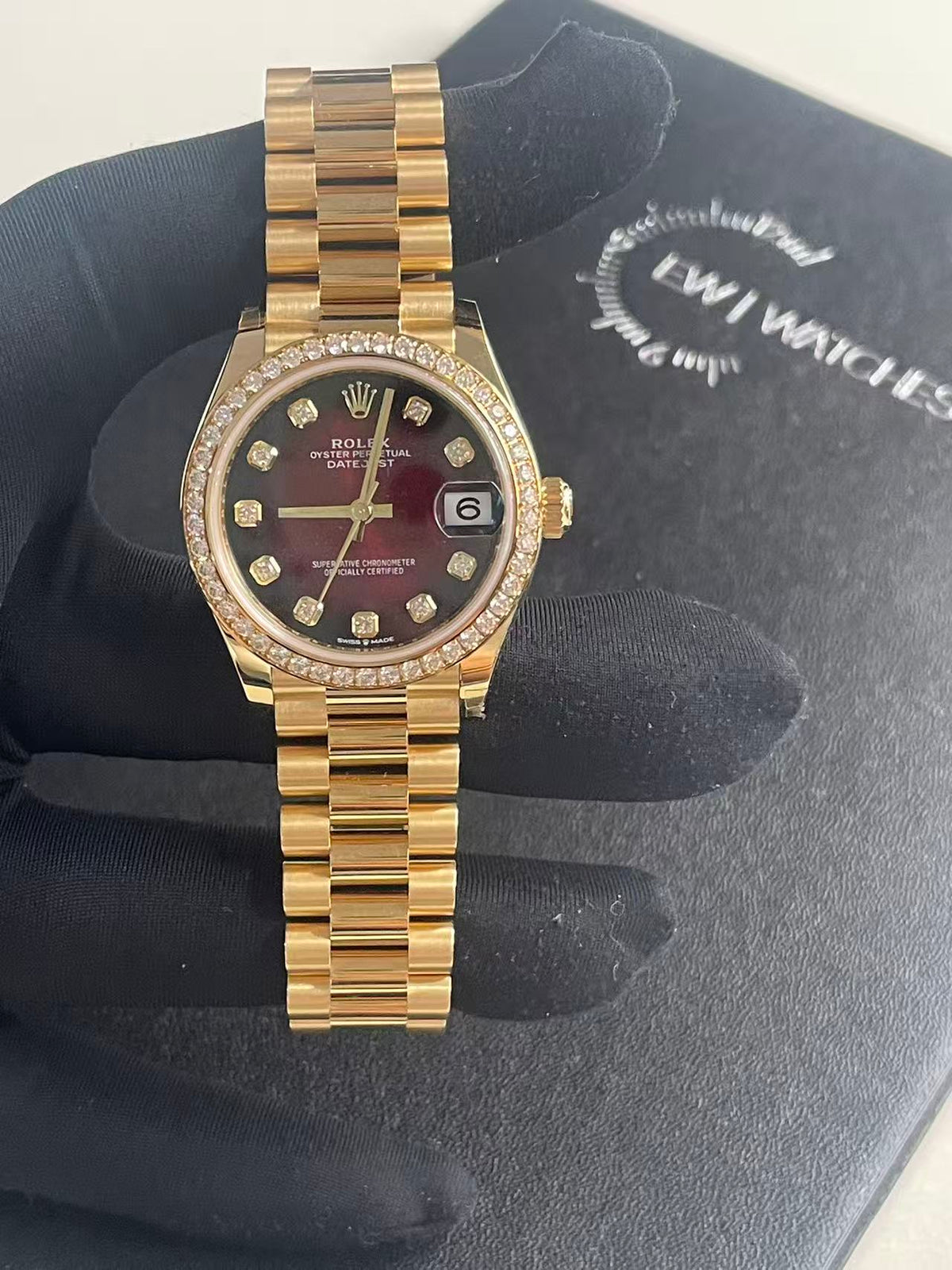 Rolex Datejust 31 278288RBR G Red Ombre President 2025