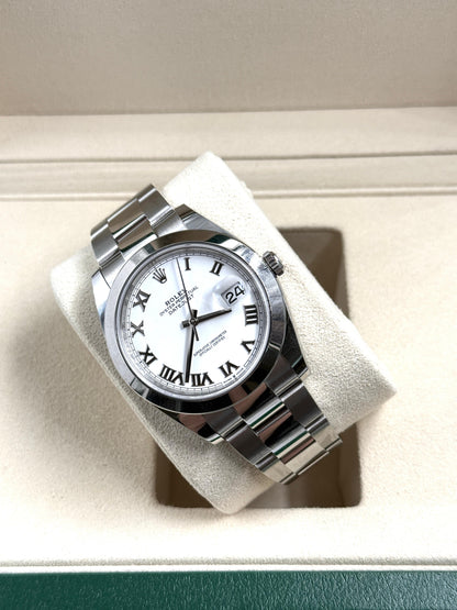 Rolex Datejust 41 126300 White Roman Oyster 2024