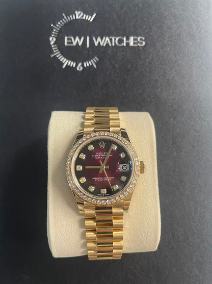 Rolex Datejust 31 278288RBR G Red Ombre President 2025