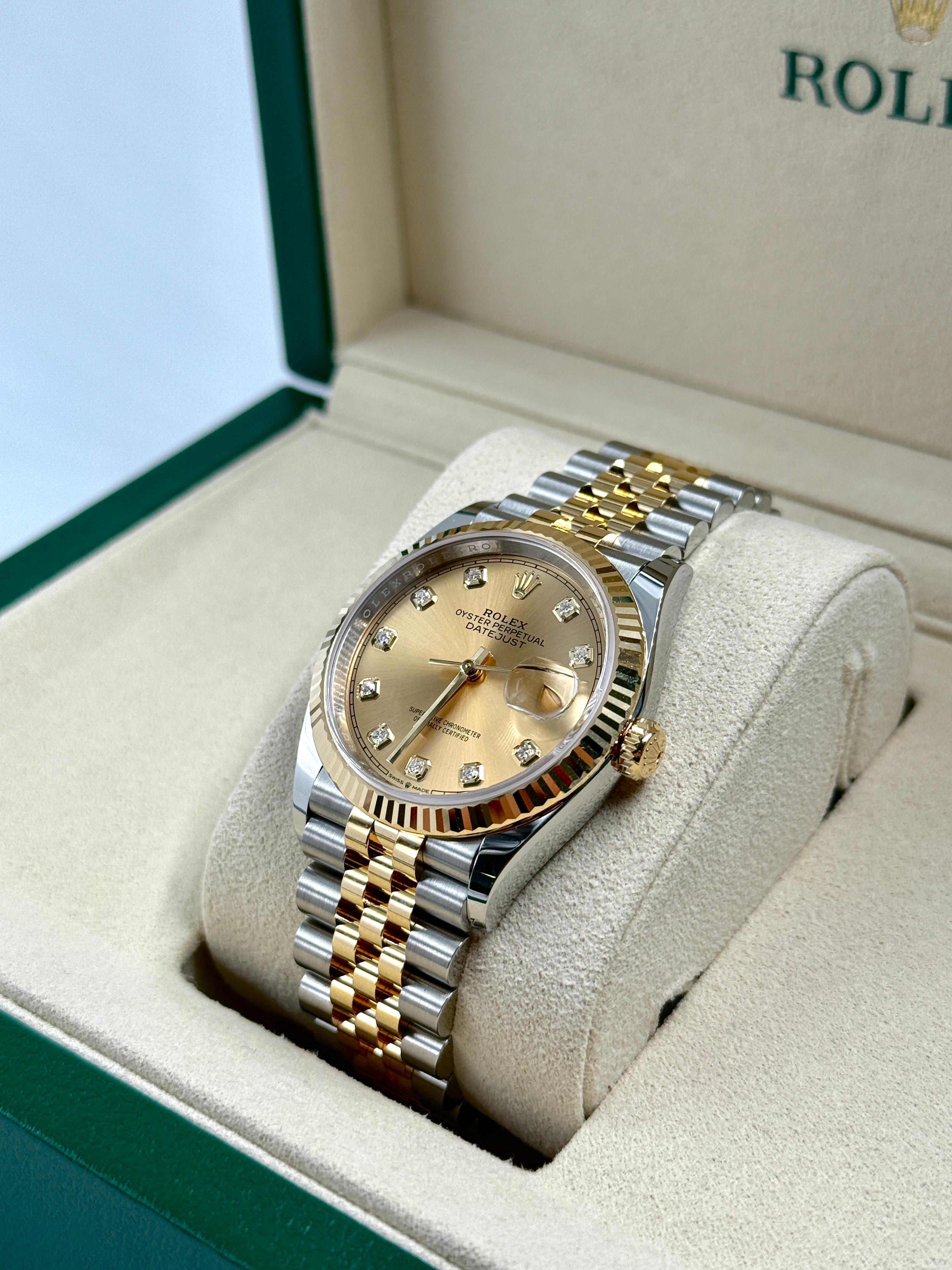 Rolex Datejust 36 126233G Champ Jubilee 2025