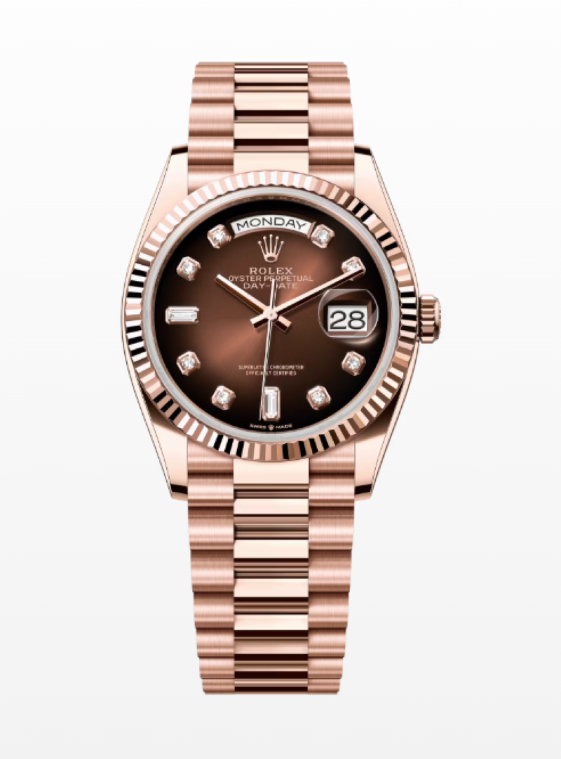 Rolex Day-Date 36 128235A Everose gold brown 2026
