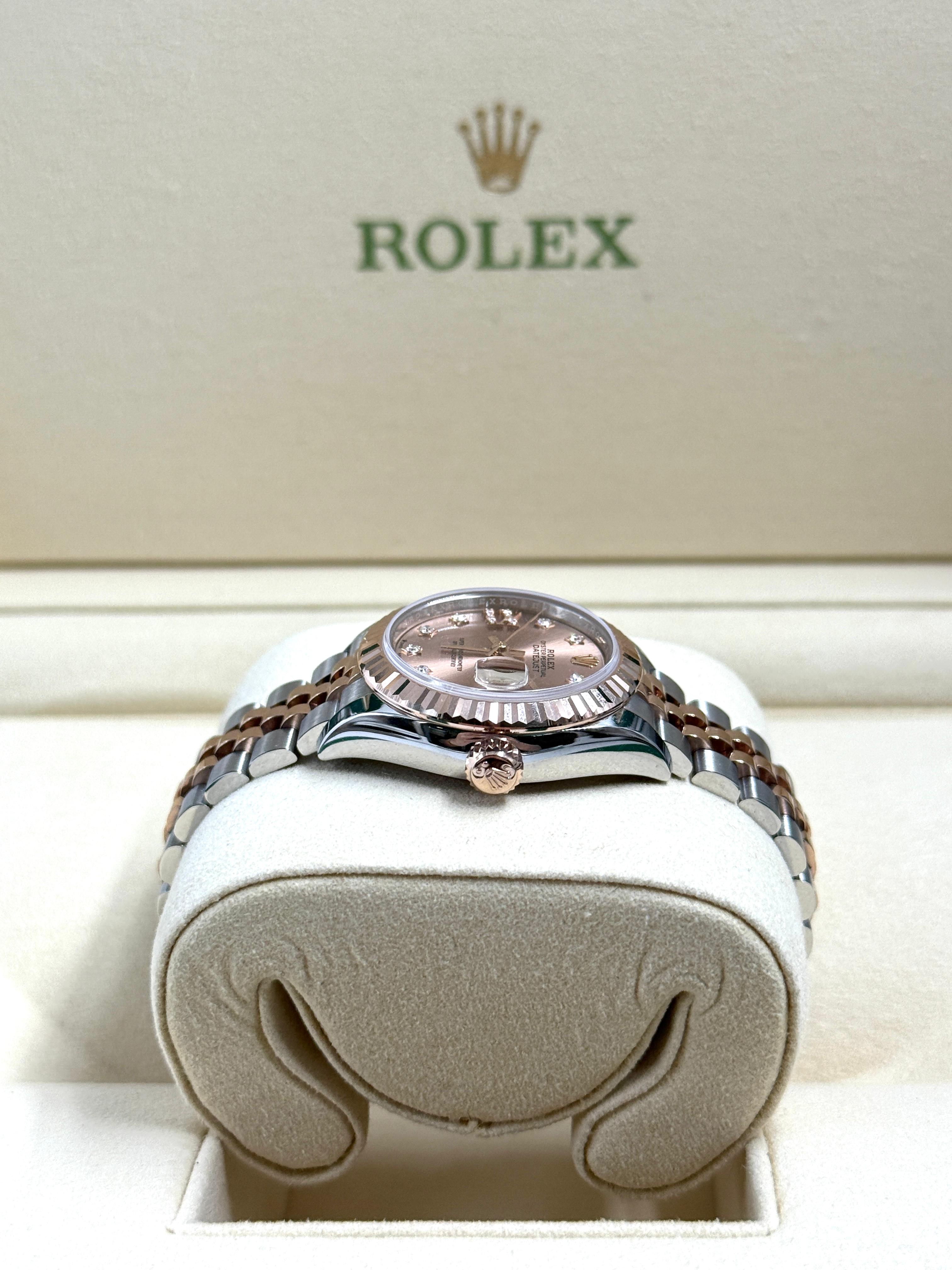 ROLEX  Lady-Datejust 28MM 279171G ROSE STAR  JUB