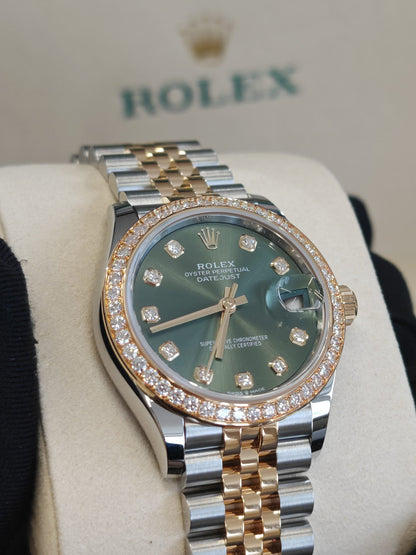 Rolex Datejust 31 278383RBR G Green Jubilee 2025
