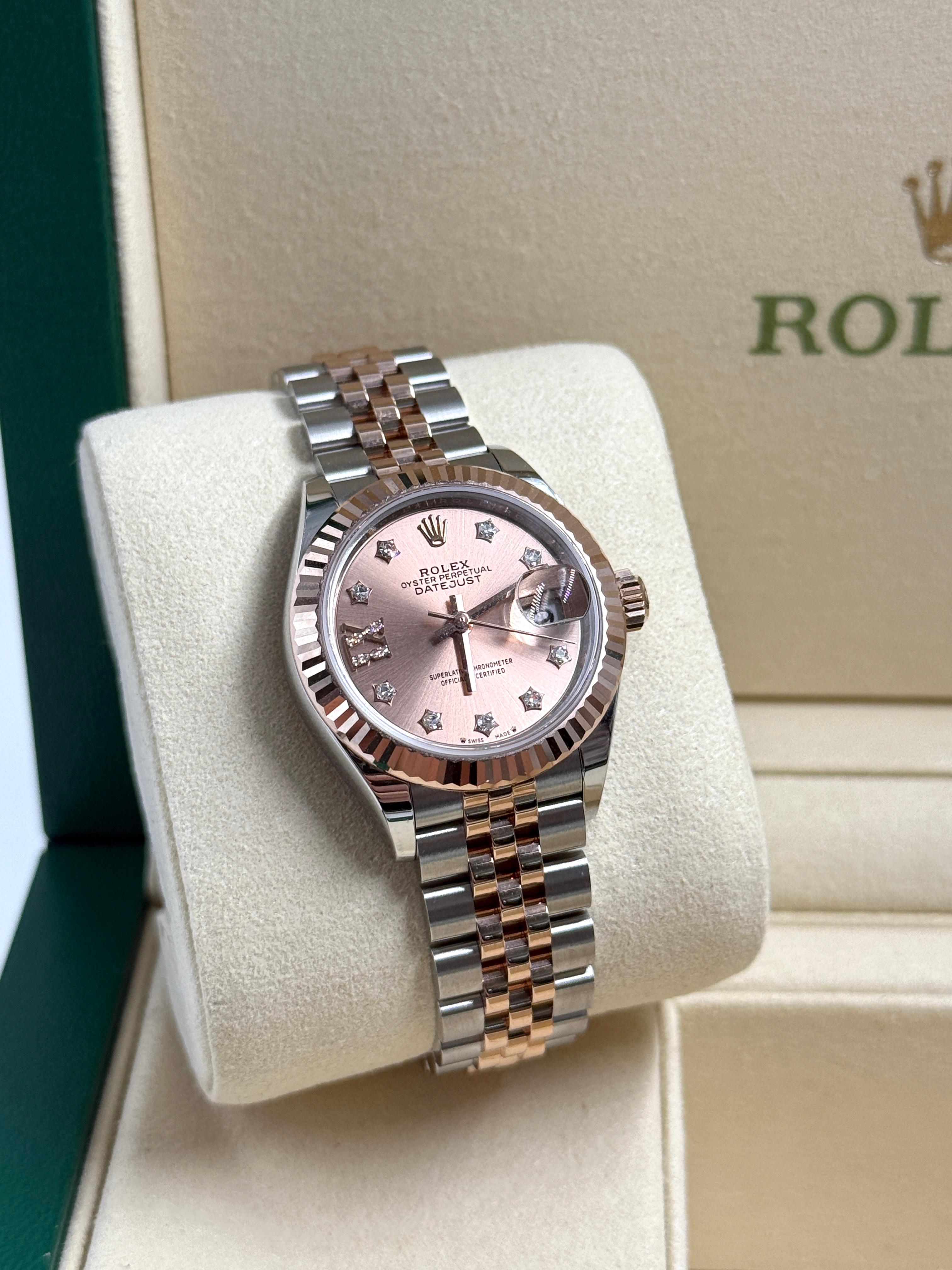 ROLEX  Lady-Datejust 28MM 279171G ROSE STAR  JUB