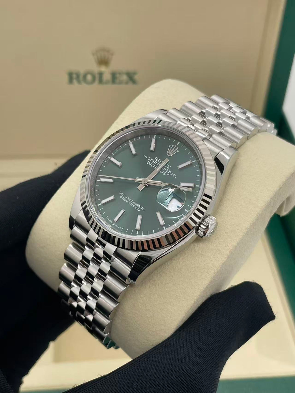 Rolex Datejust 36 126234 Green Index Jubilee 2025