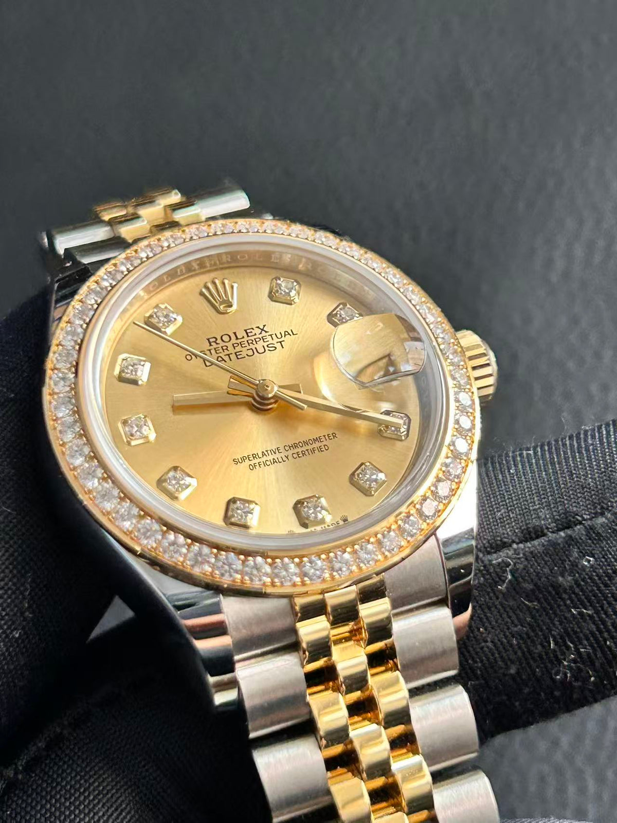Rolex Lady-Datejust 28 m279383RBR-0011 G Champagne Jubilee 2026