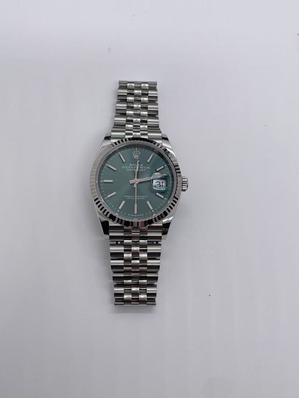 Rolex Datejust 36 126234 Green Index Jubilee 2025