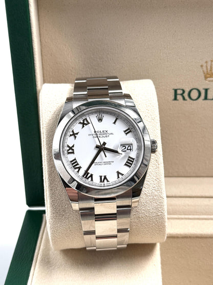 Rolex Datejust 41 126300 White Roman Oyster 2024
