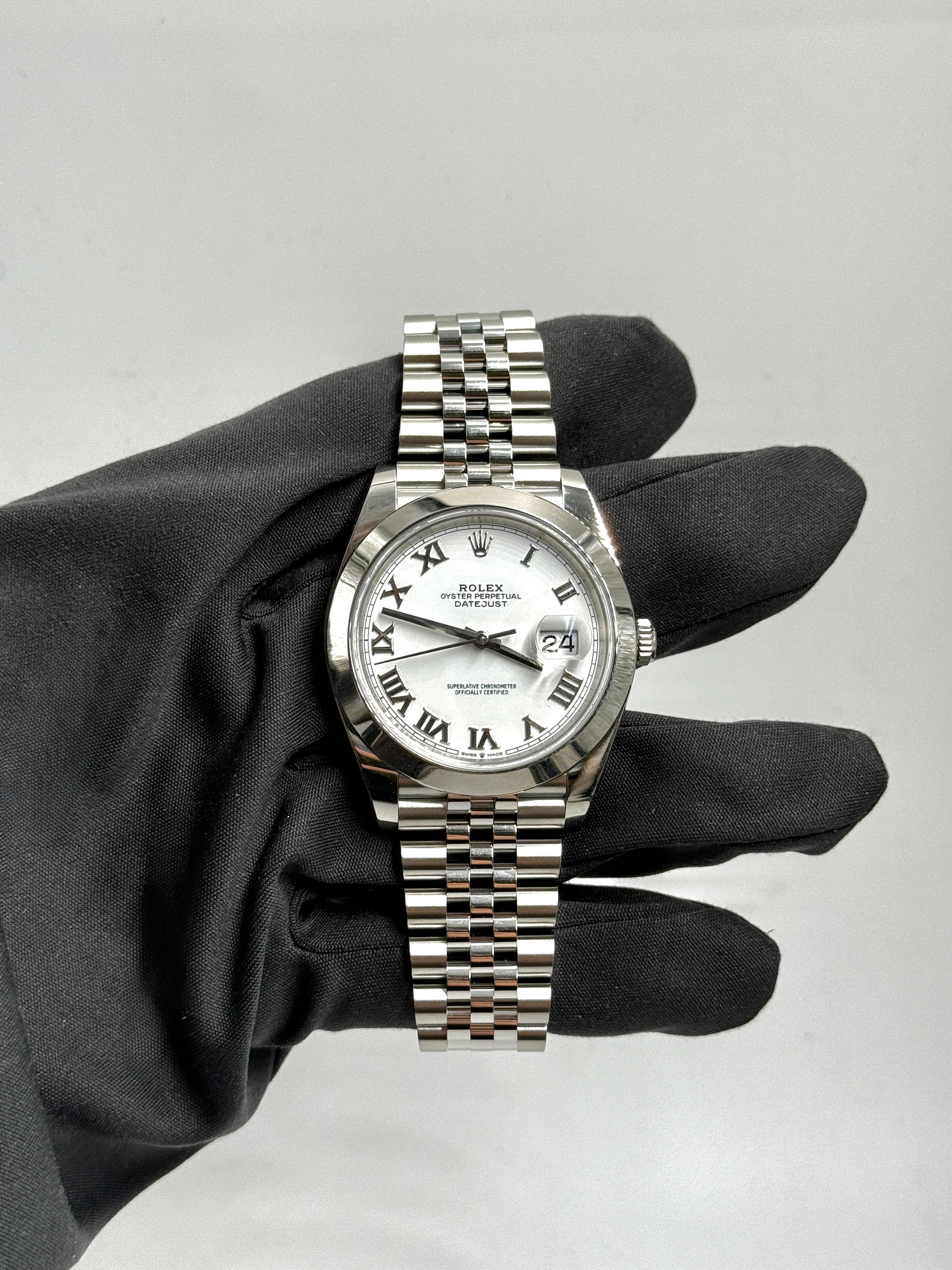 Rolex Datejust 41 126300 White Roman Jubilee 2024