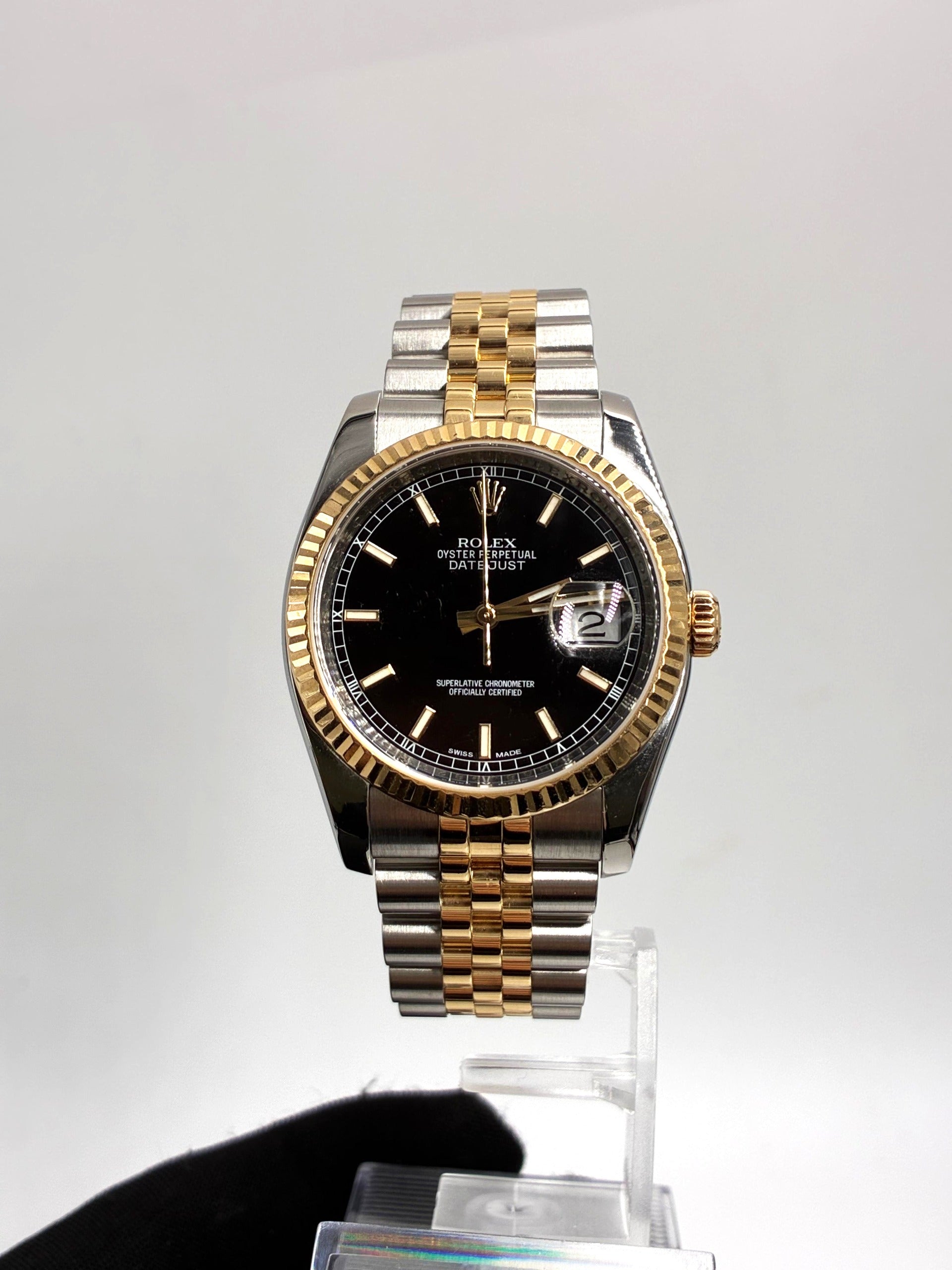 Rolex 116233 Black Index Jubilee 2014 Original Paper – EW Watches