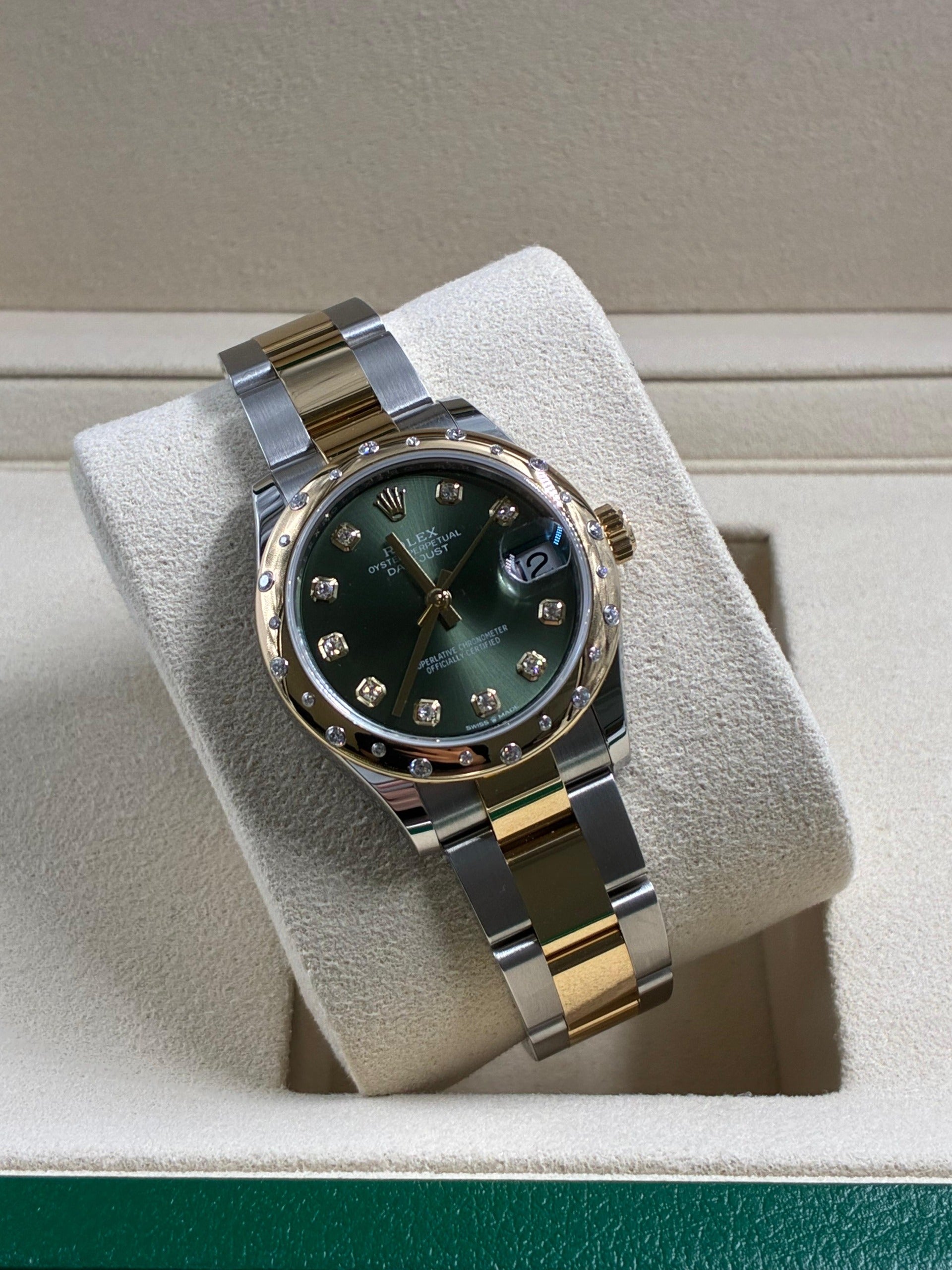 Rolex Datejust 31  278343G GREEN OYS
