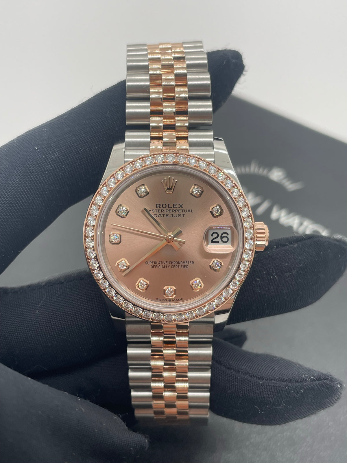 Rolex Datejust 31 278381RBR Pink Index Jubilee