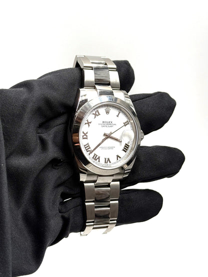 Rolex Datejust 41 126300 White Roman Oyster 2024